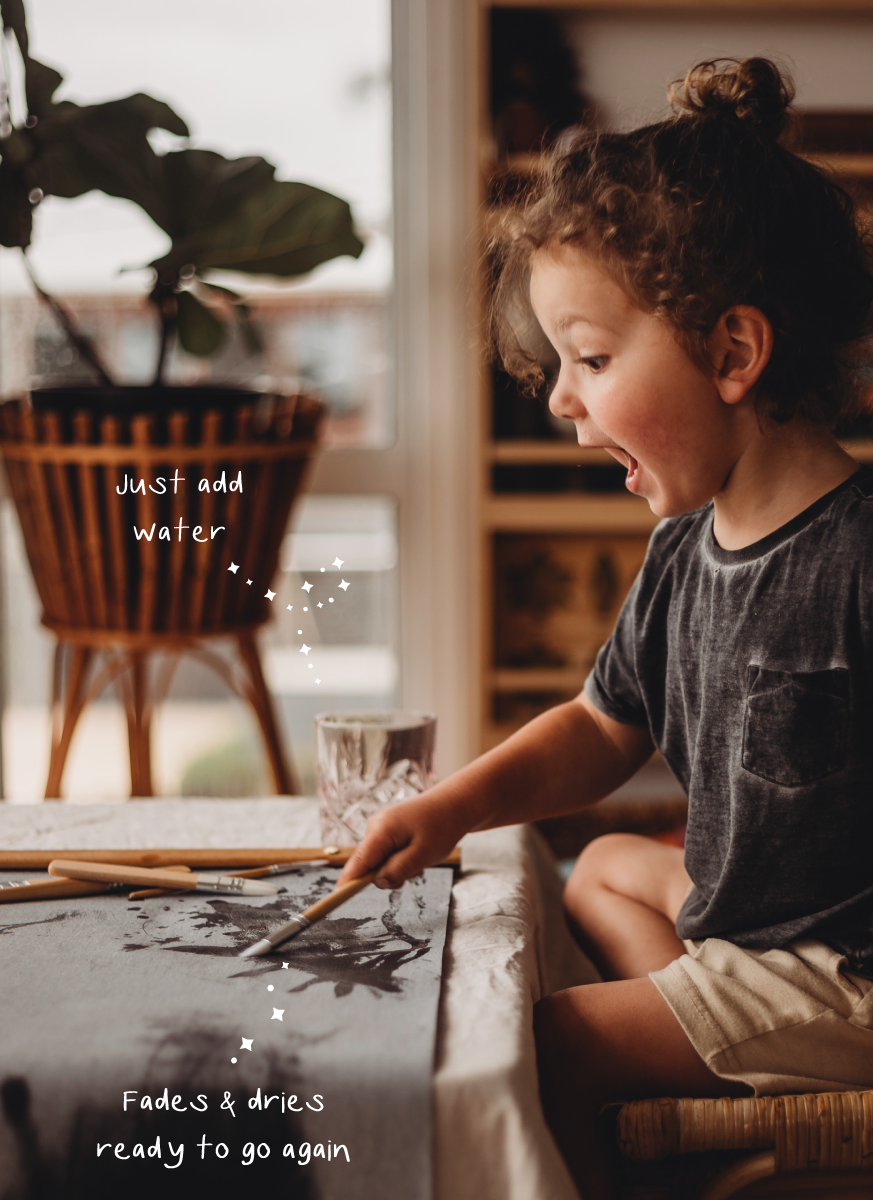 Magic Canvas & Brush Set: Paint with just water!