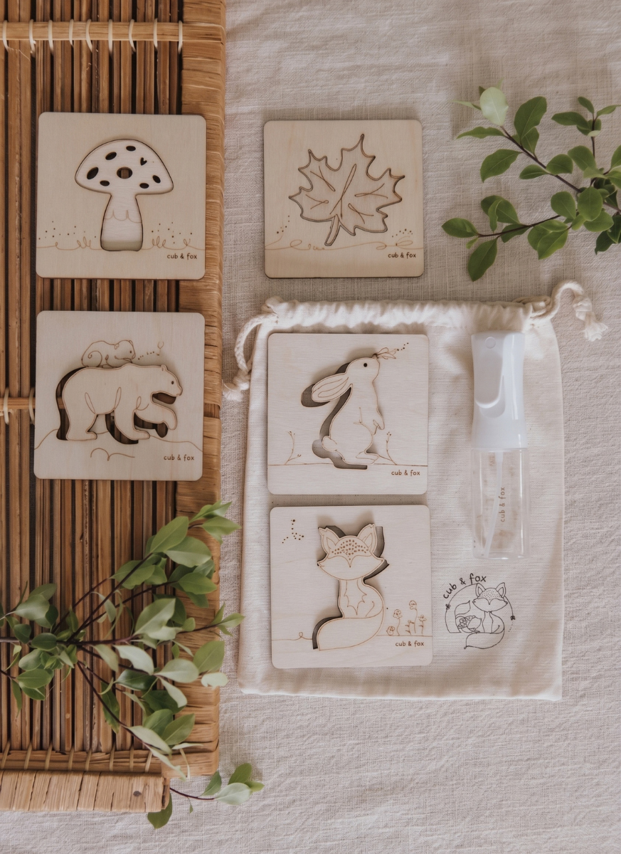Woodland Stencil & Stamp Set