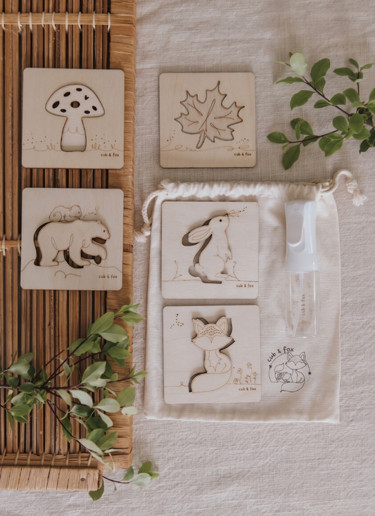 Woodland Stencil & Stamp Set