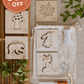 Stencil, Stamp & Spray Set