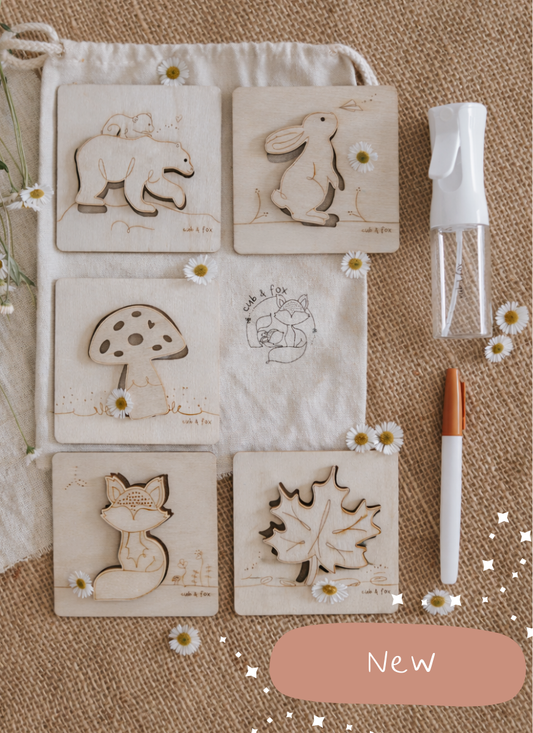 Stencil, Stamp + Spray Set